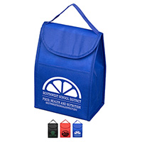 Tall Insulated Cooler Lunch Tote with Hook & Loop Closure